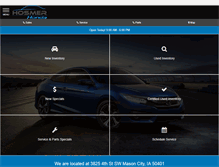 Tablet Screenshot of hosmerhonda.com